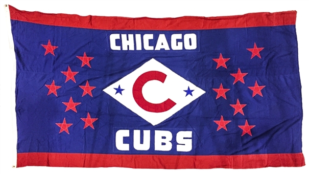 Chicago Cubs Flag Flown at Wrigley Field 